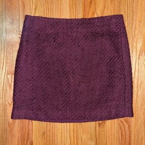 NWT! Maroon Loft Skirt